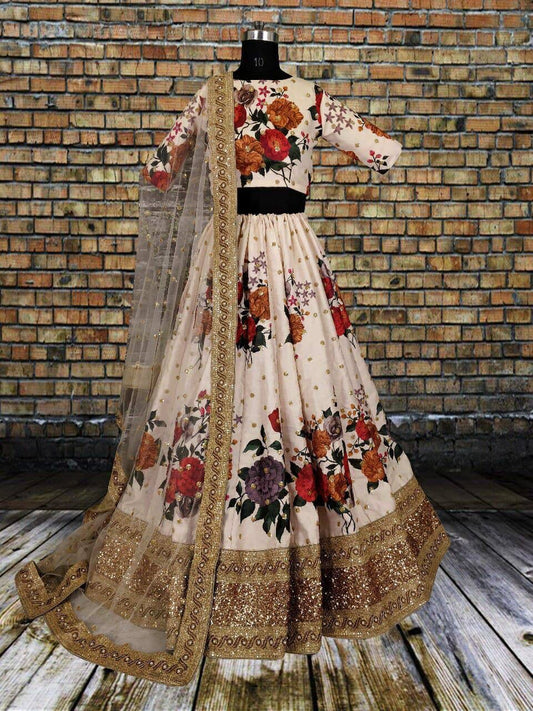 Lehenga satin silk