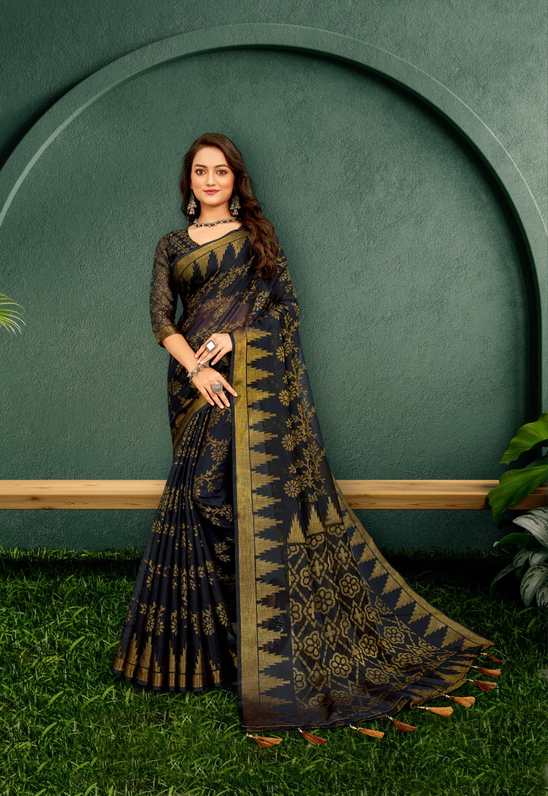 Jacquard silk saree