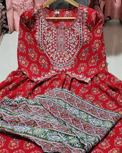 Beautiful reyon kurti