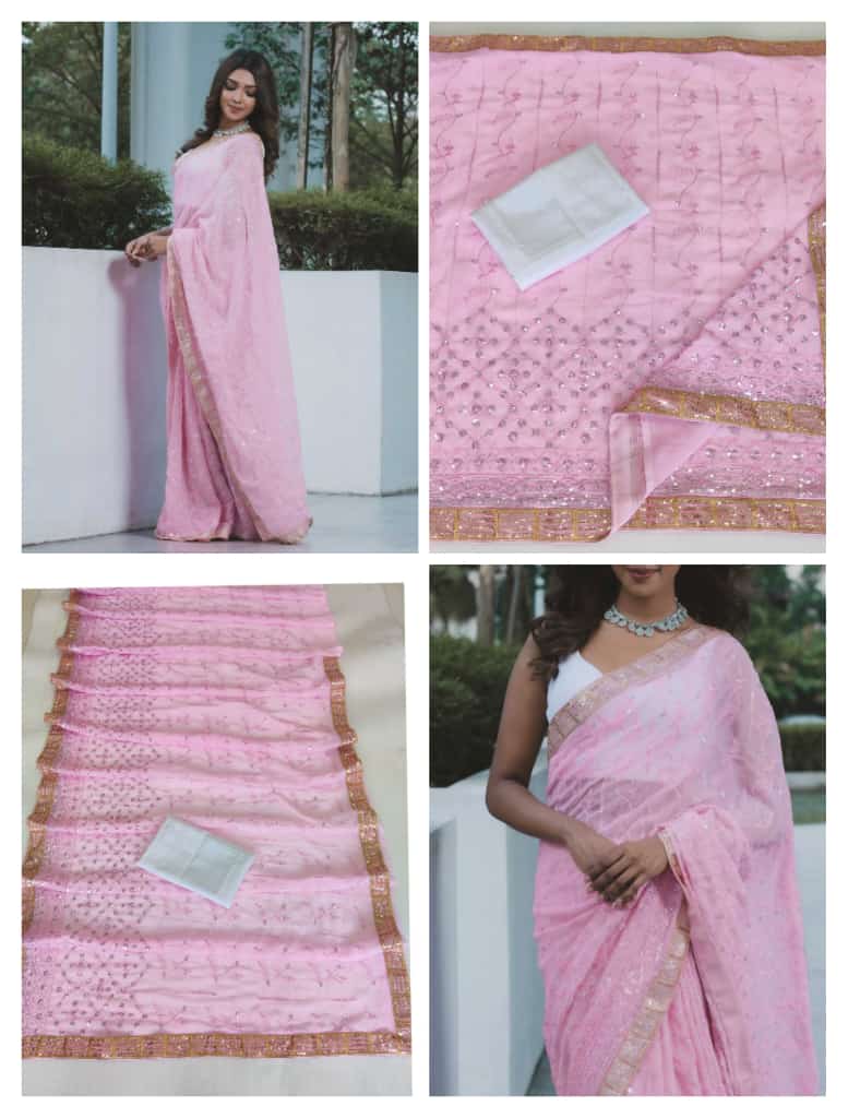 Beautiful georgette saree