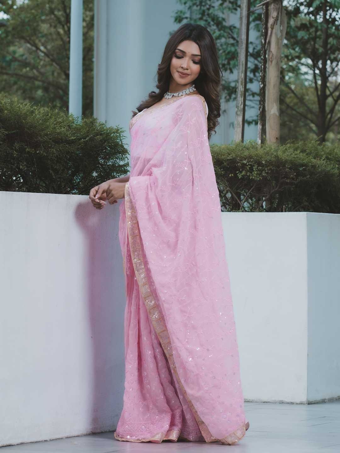 Beautiful georgette saree