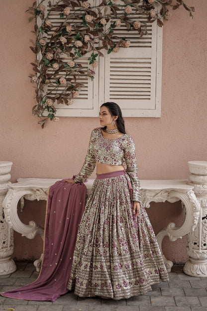 Faux georgette lehenga