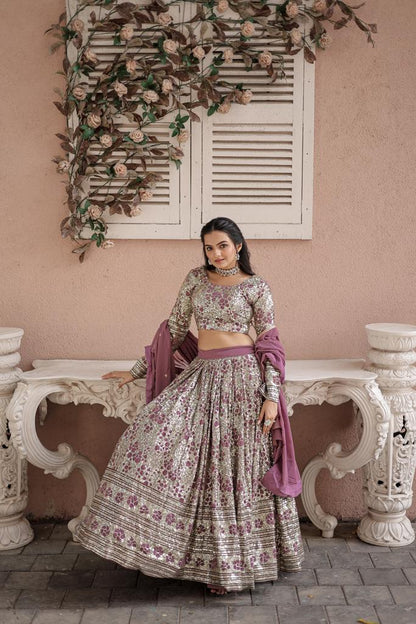 Faux georgette lehenga