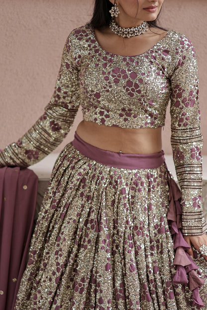 Faux georgette lehenga