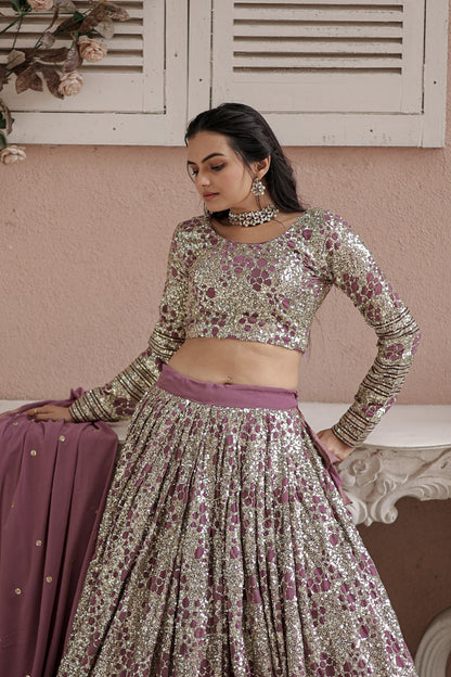 Faux georgette lehenga