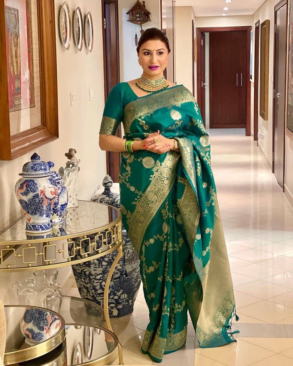 Banarasi soft silk saree