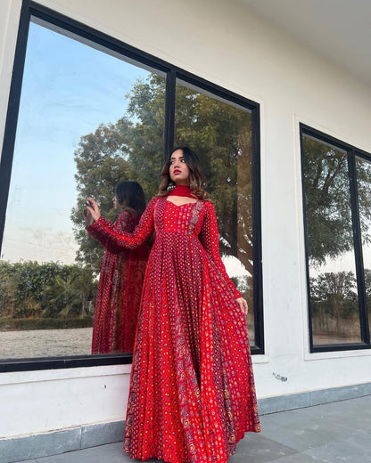 Red reyon kurti