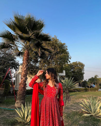 Red reyon kurti