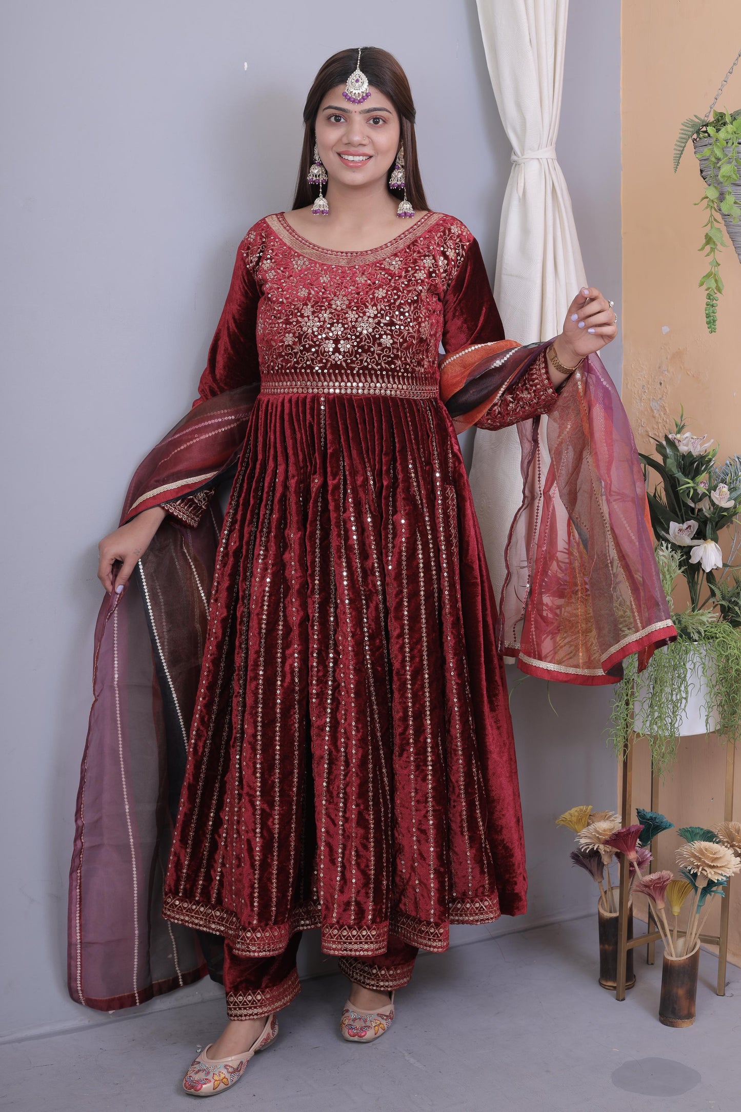 Heavy viscose velvet kurti