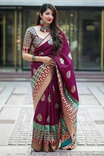 Banarasi soft silk saree