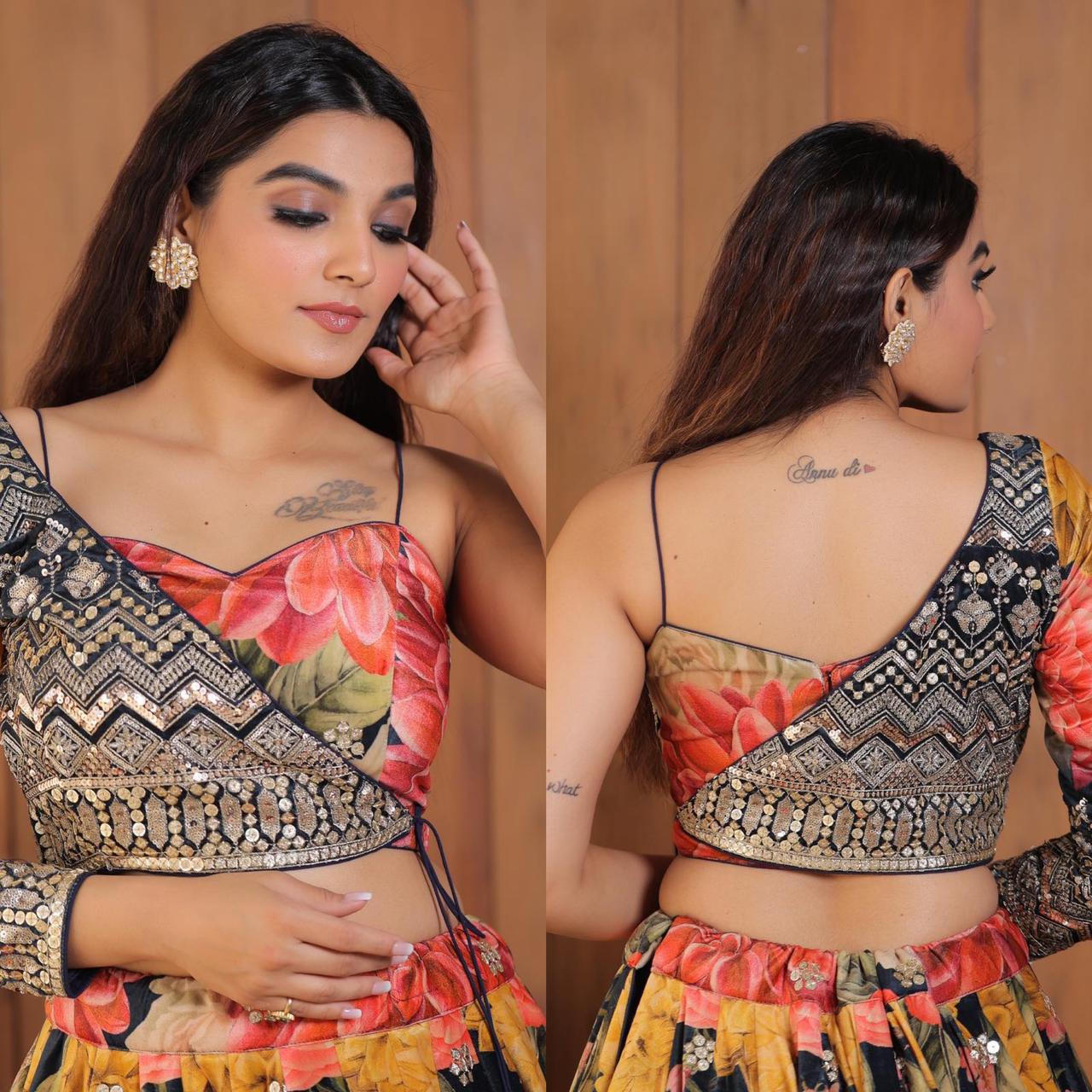 Silk lehenga choli