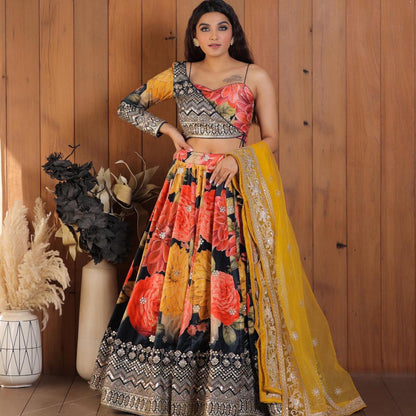 Silk lehenga choli