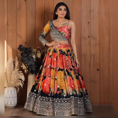 Silk lehenga choli