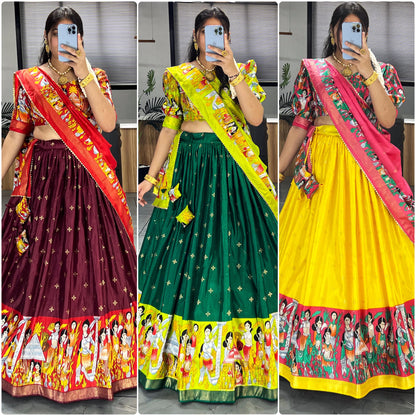 Dol silk lehenga