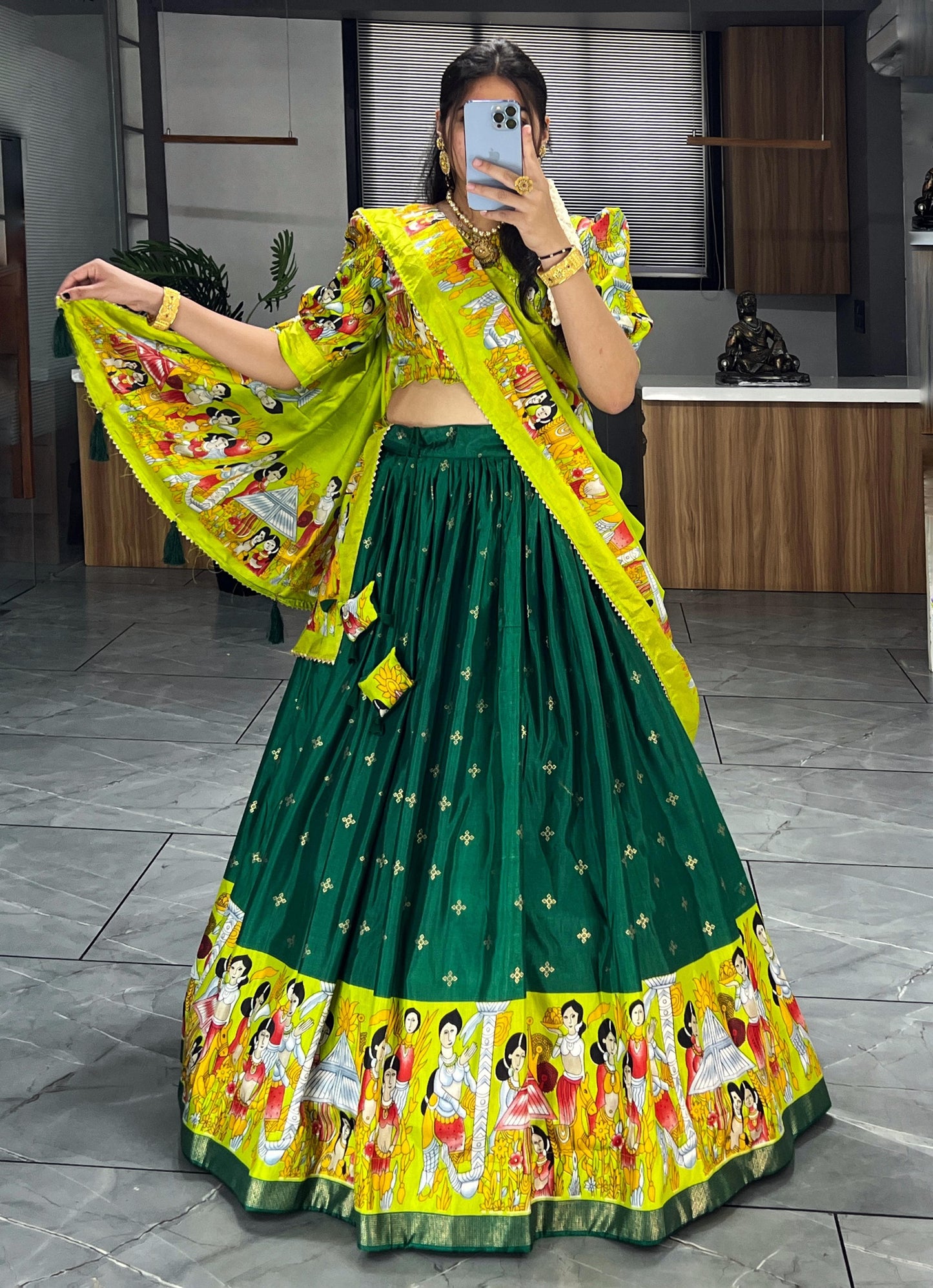 Dol silk lehenga