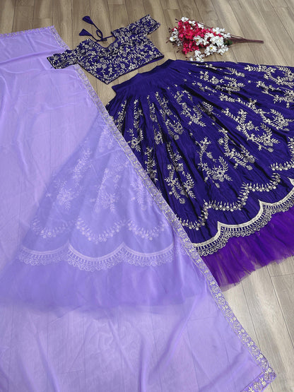 Chinnon lehenga choli