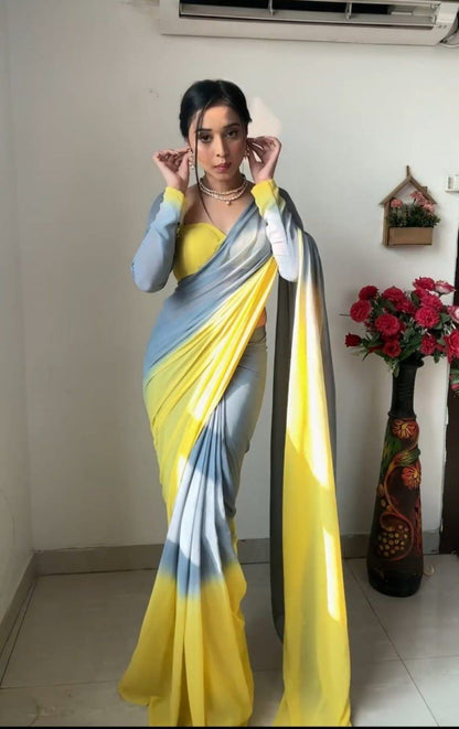 Fox georgette ready to wear saree