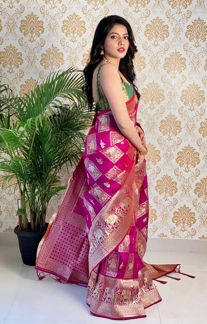 Pure silk weaving saree