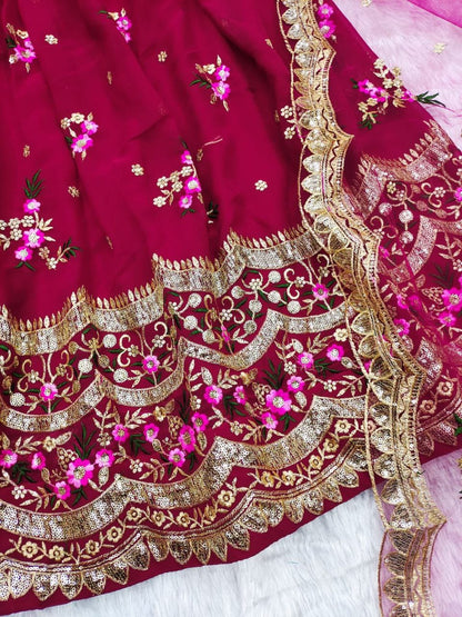 Georgette lehenga choli