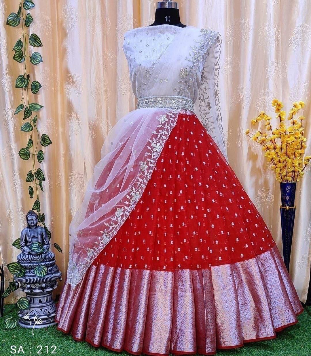 Kanchi organza silk lehenga choli