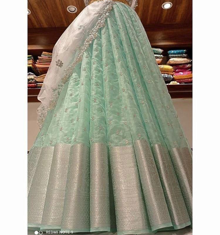 Kanchi organza silk lehenga choli