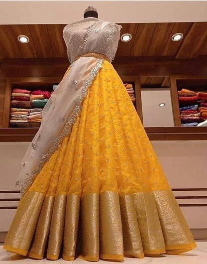 Kanchi organza silk lehenga choli