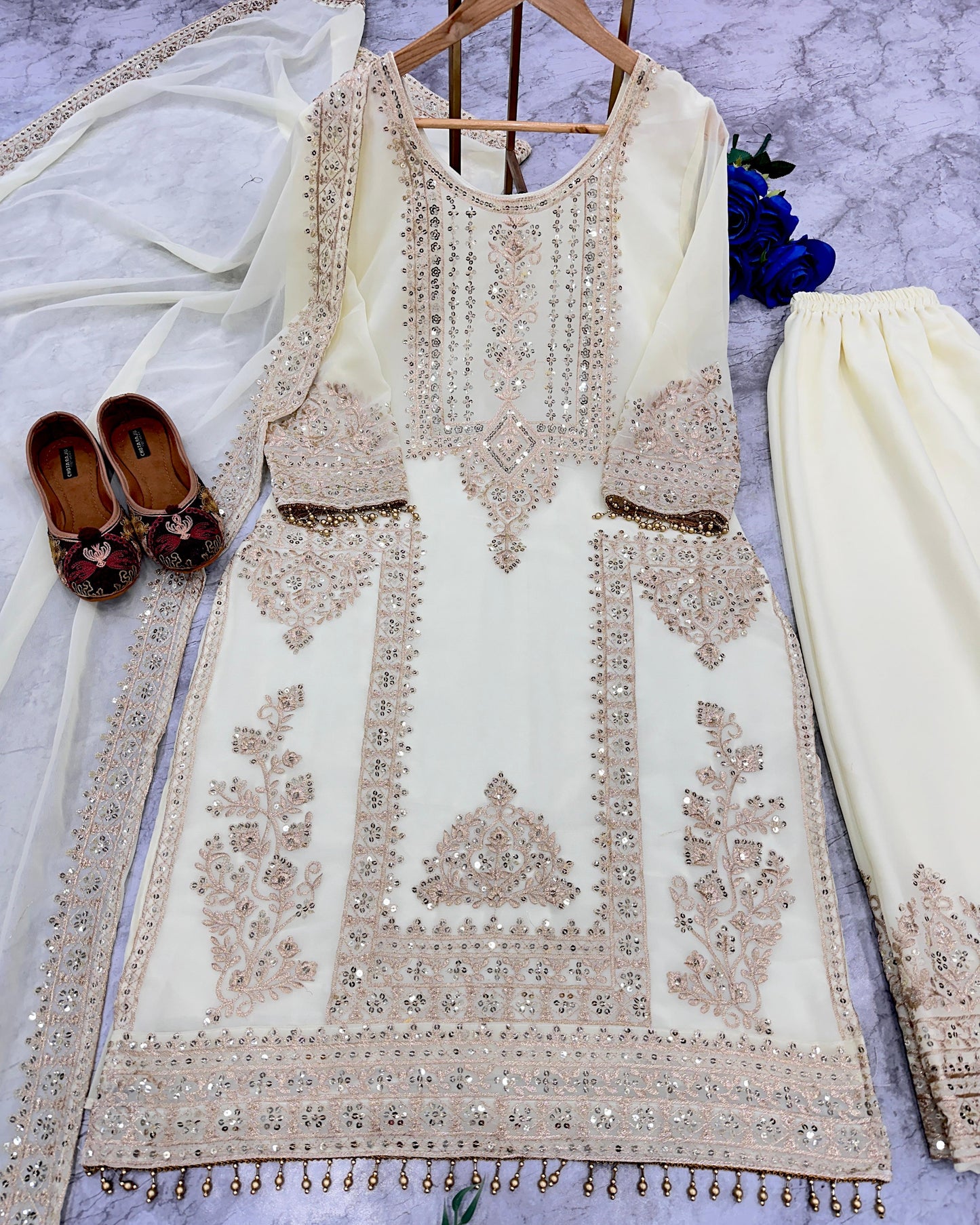 Fox georgette sharara suit