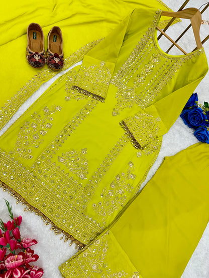 Fox georgette sharara suit