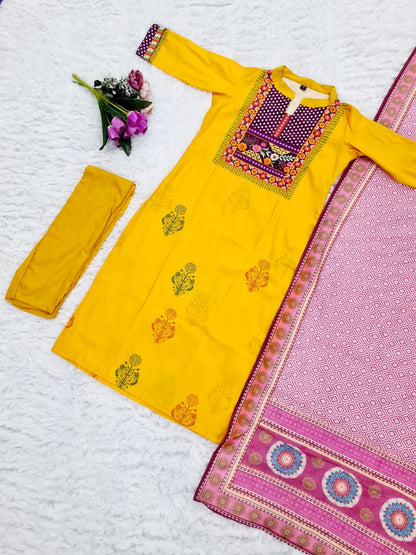 Pure muslin kurta set