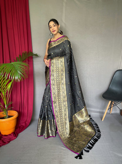 Jacquard weaving saree