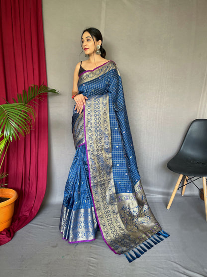 Jacquard weaving saree