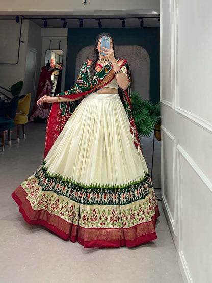 Tussar silk lehenga choli