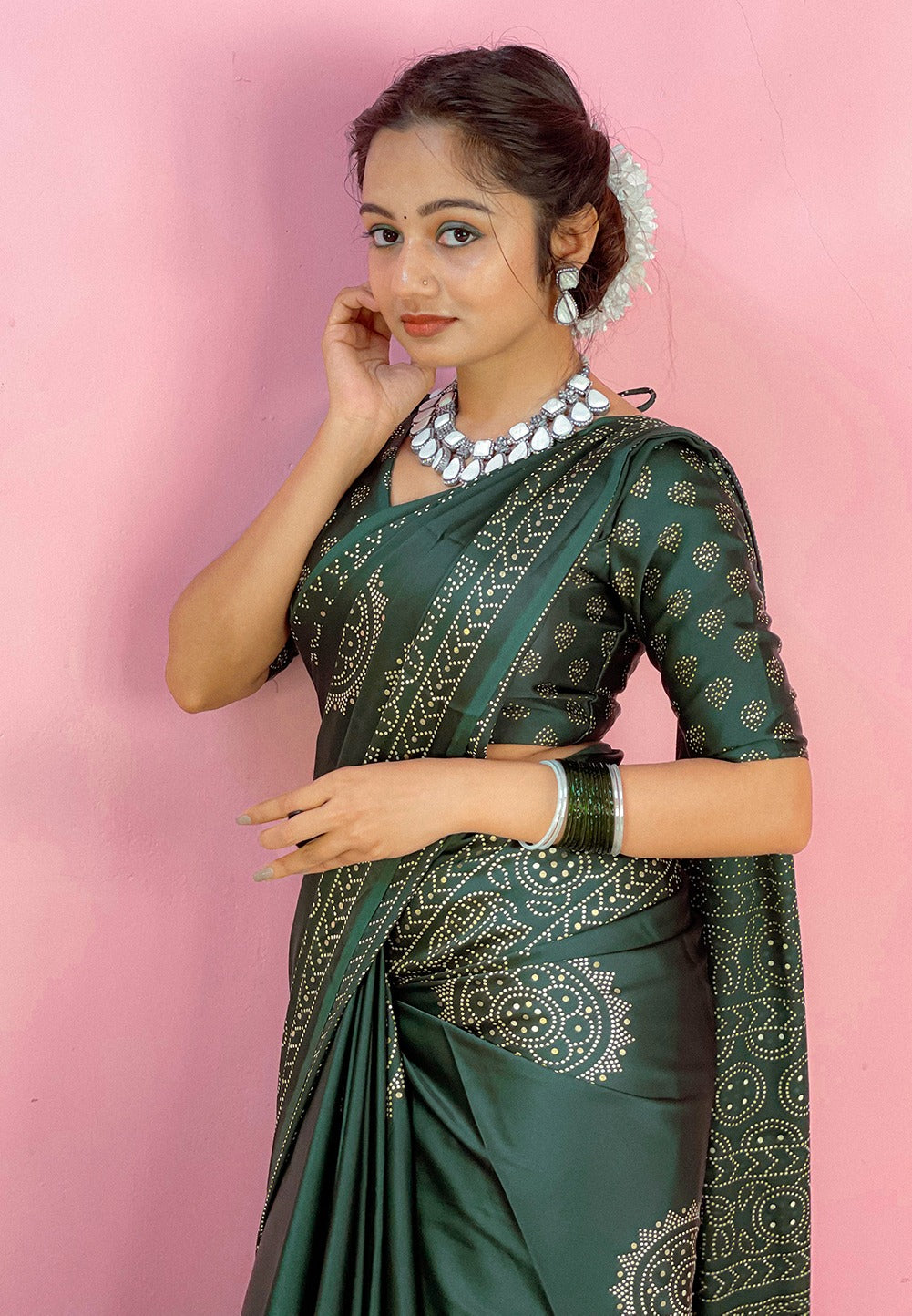 Semi gaji satib saree