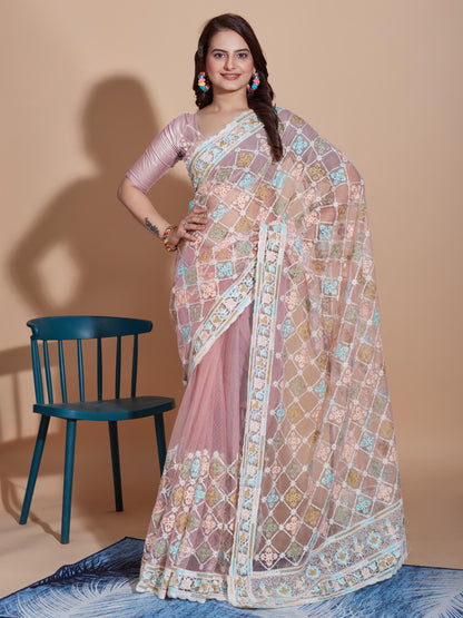 Soft Butterfly Net Saree