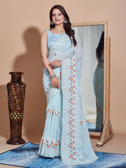 Soft georgette saree