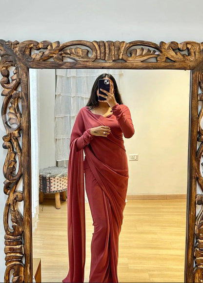 Fox georegtte ready to wear saree