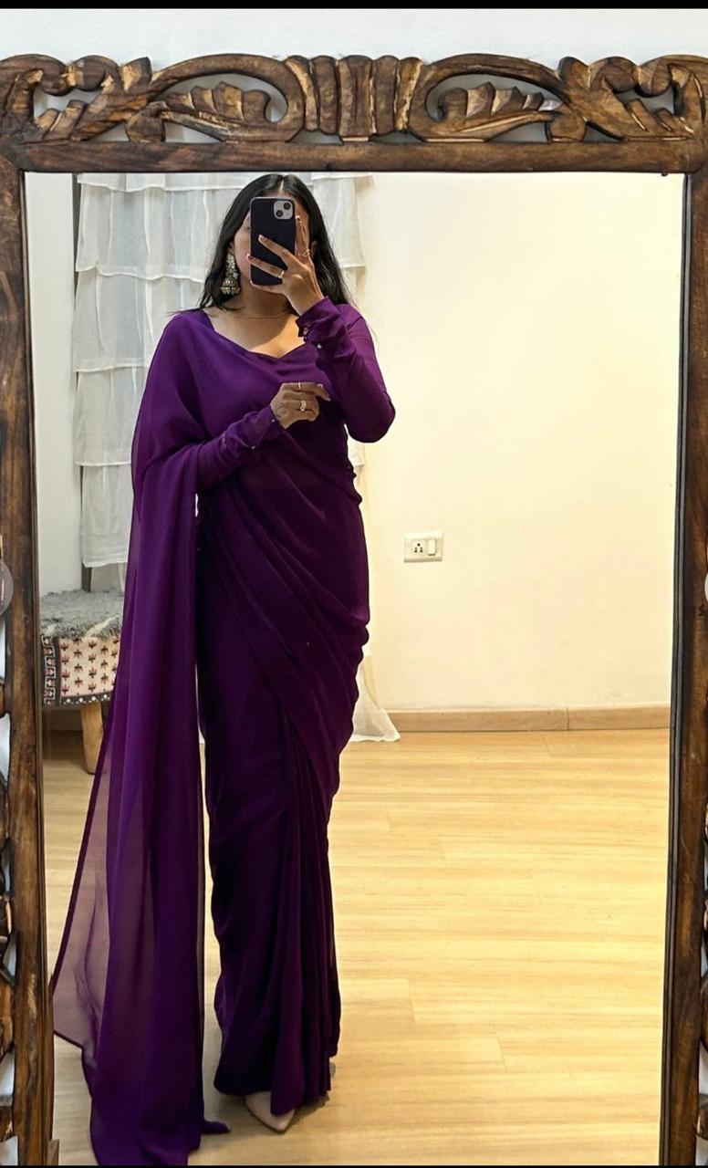 Fox georegtte ready to wear saree