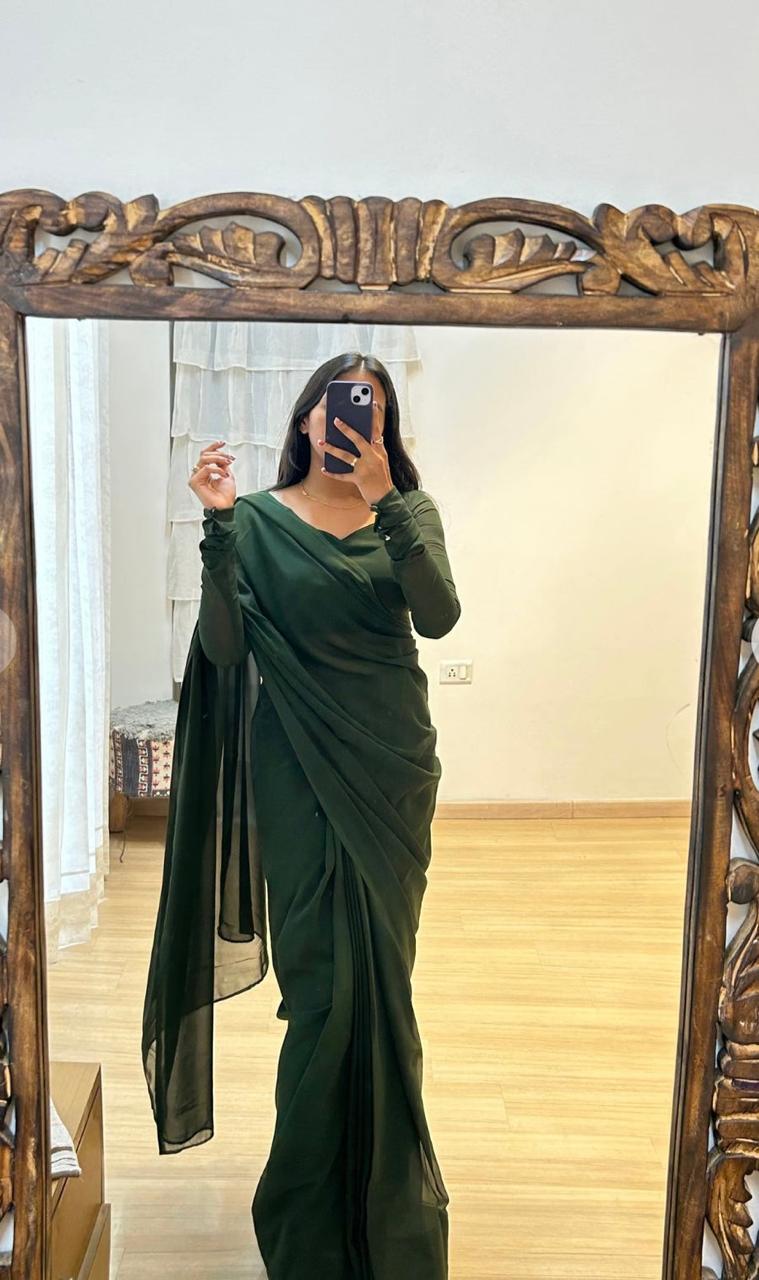 Fox georegtte ready to wear saree