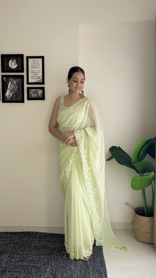 Soft georgette saree