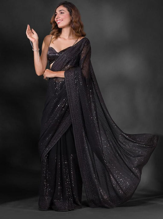 Heavy georgette saree