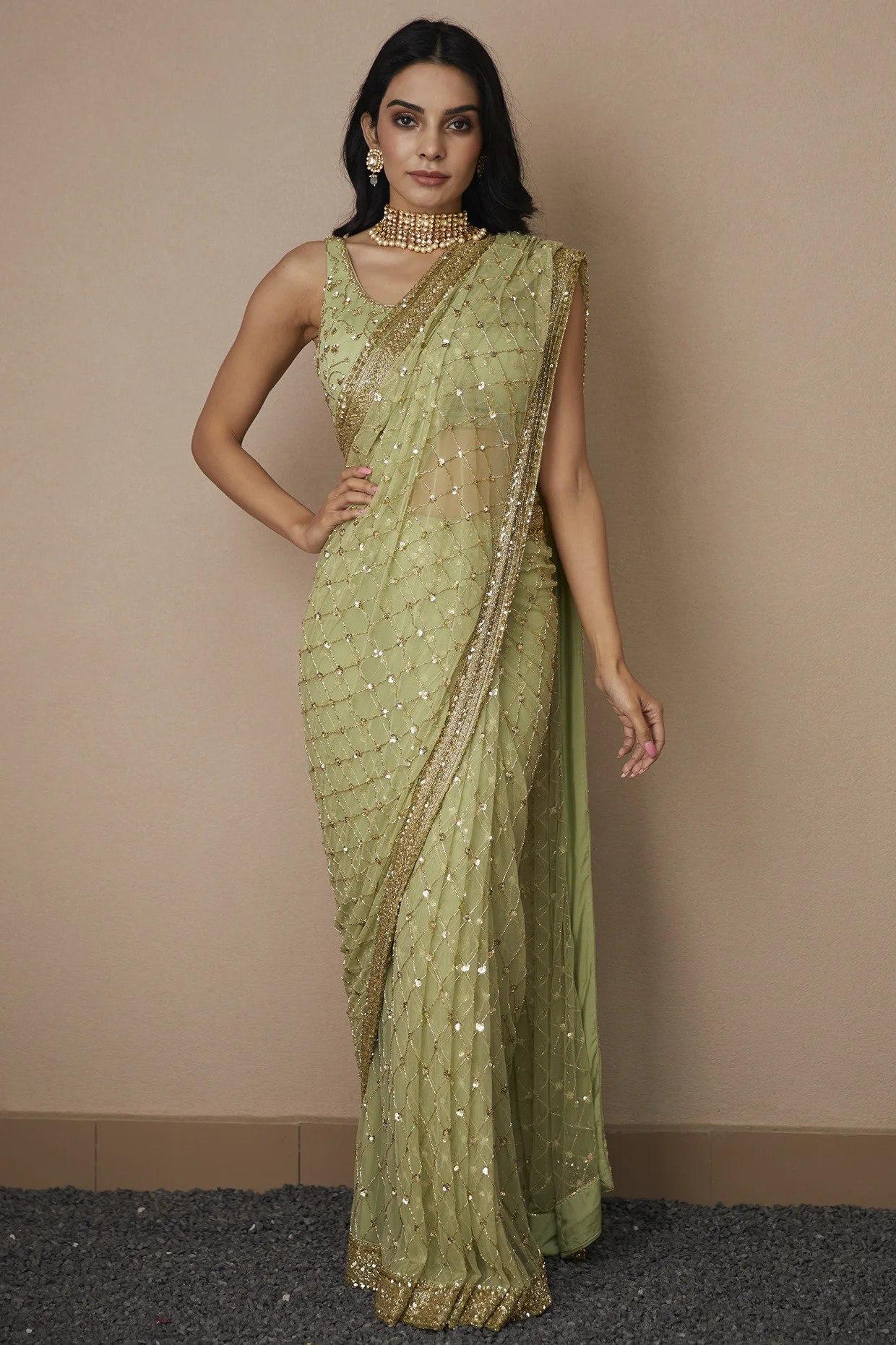 Soft butterfly net saree