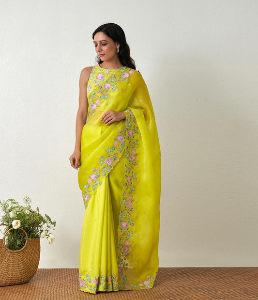 Foux georgette saree