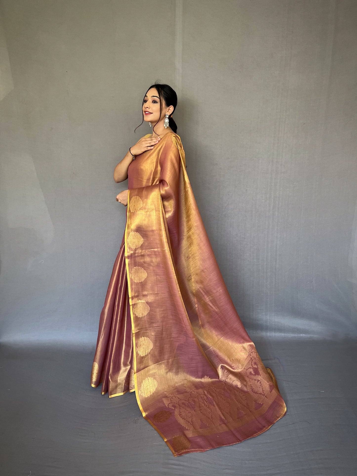 Tissue silk saree