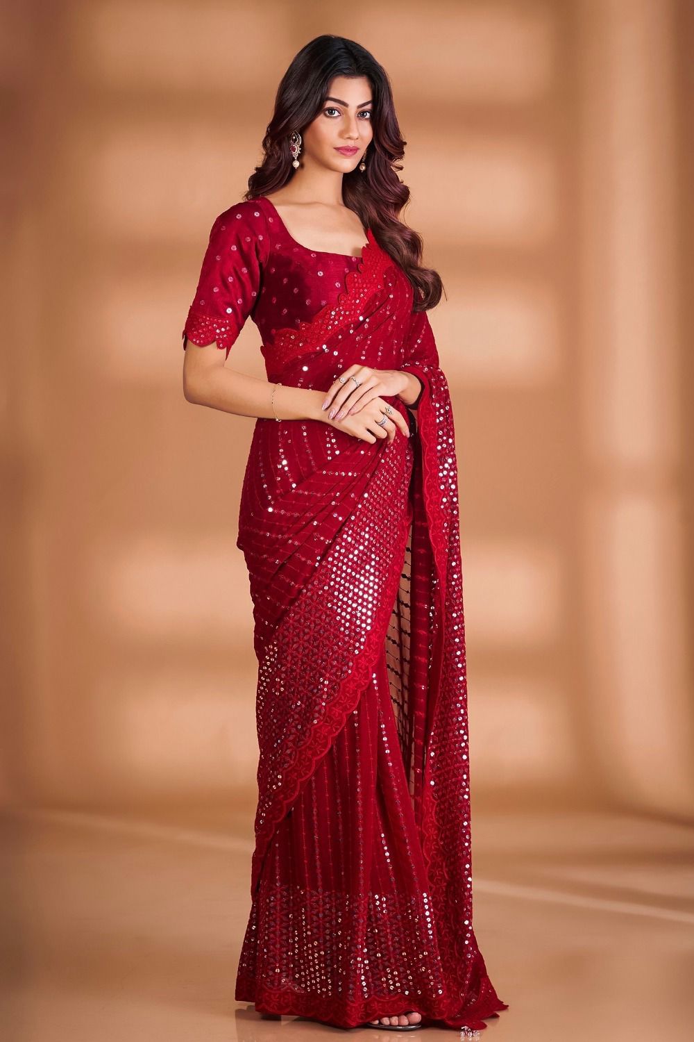 Heavy georgette saree