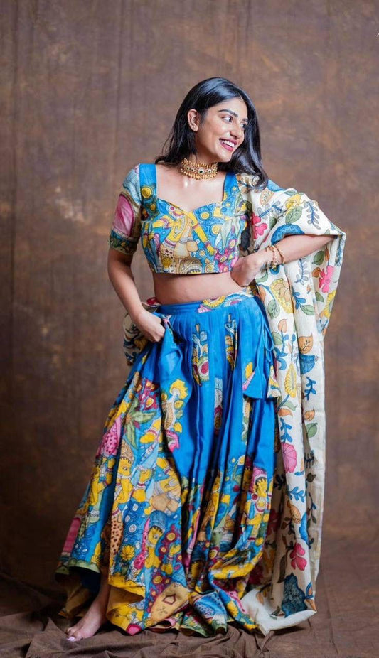 Kalamkari  lehenga choli