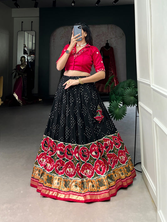 Tussar silk lehenga choli