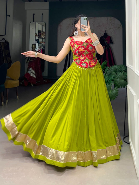 Pure rayon lehenga choli