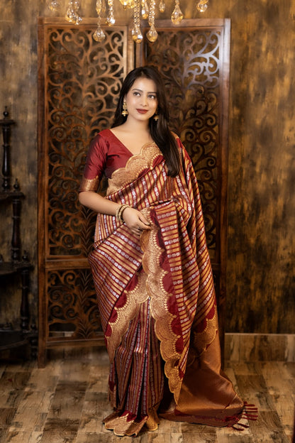 Soft banarasi silk saree