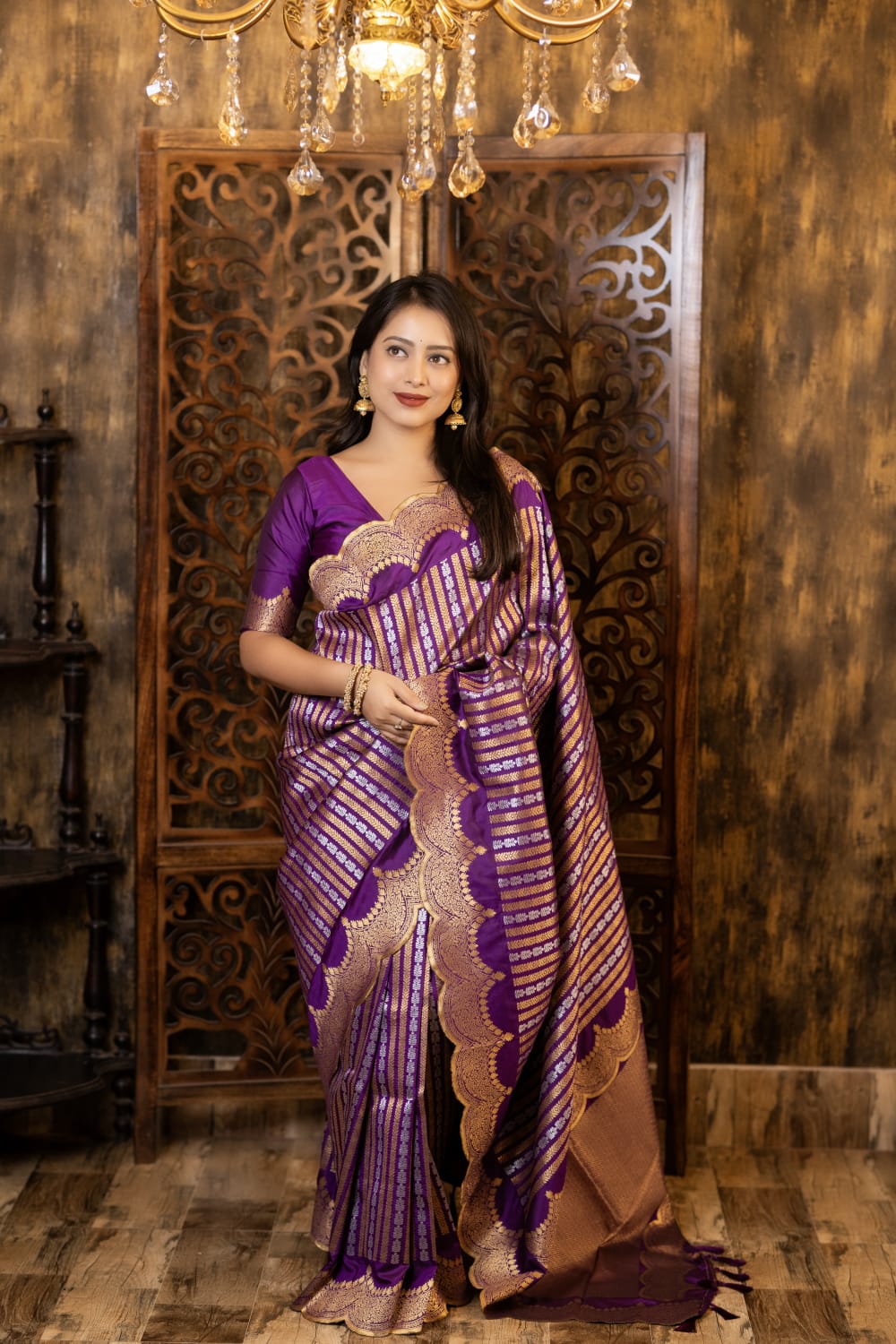 Soft banarasi silk saree