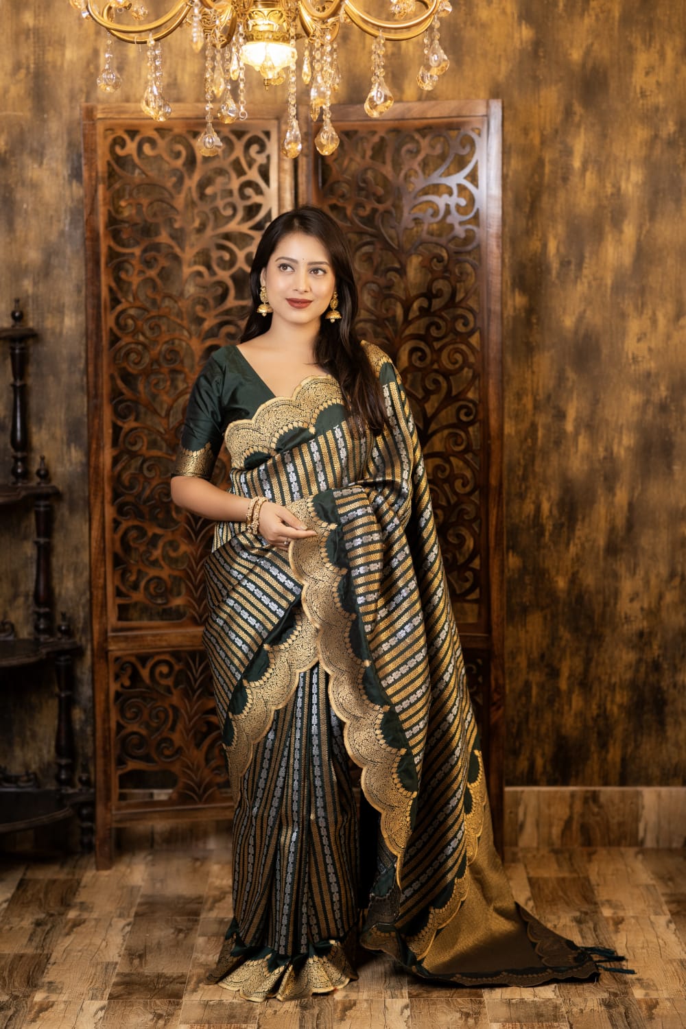 Soft banarasi silk saree